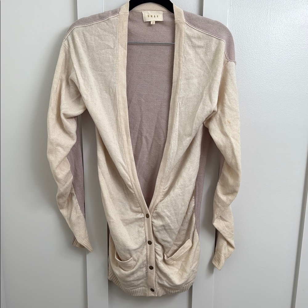 Anthropologie Tan Cream Cardigan